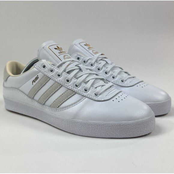 Adidas Lucas Puig Mens 8 White Low Skateboarding Shoes Sneakers Leather HP9753 - Picture 2 of 10